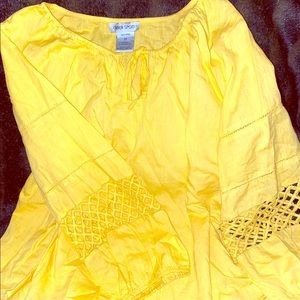 Yellow Blouse with arm design
